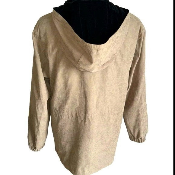 ST. JOHNS BAY Tan Hooded Outdoor Jacket Oversized Fit Mid-length Parka Sz Small - Picture 7 of 16